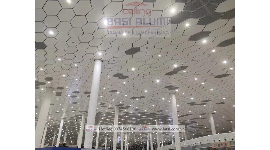 Trần nhôm Lục giác Hexagon
